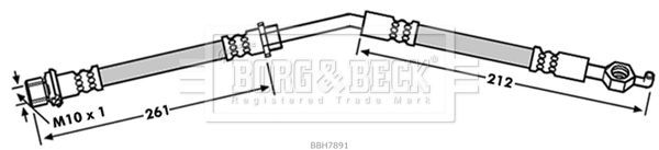 BORG & BECK Тормозной шланг BBH7891